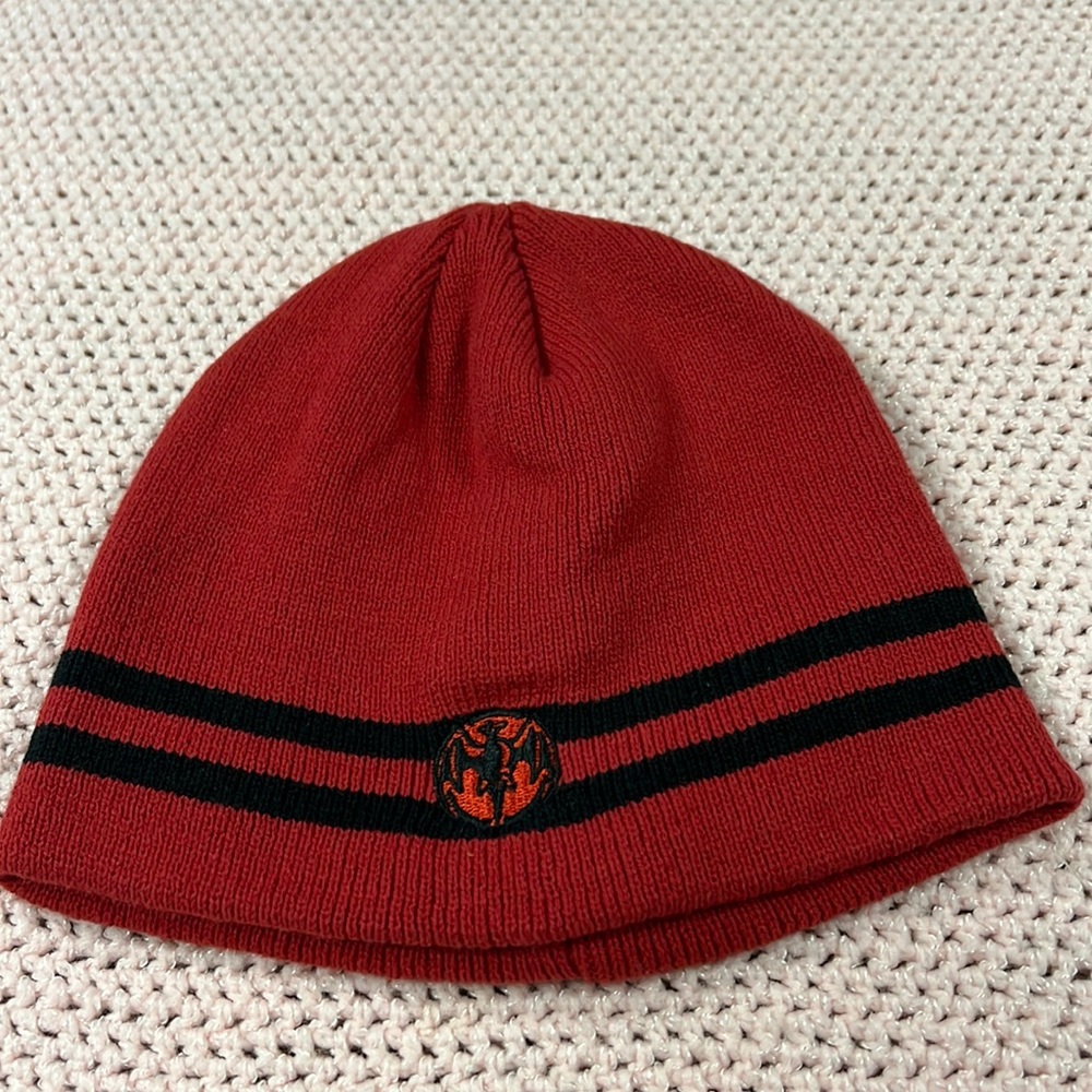 NWOT VIP Bacardi Rum Red Knitted Scull Cap